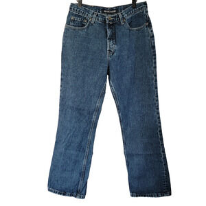 Nautica Flare Jeans Womens 12x31 (32x30) Non Stretch Made USA 100% Cotton Preppy